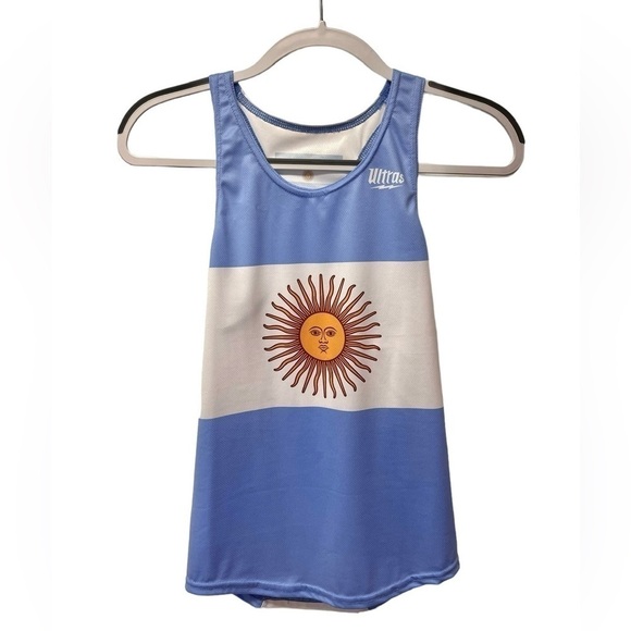 Ultra’s‎ Custom Argentinian Flag Racerback Tank Size XS New Without Tags - Picture 1 of 4